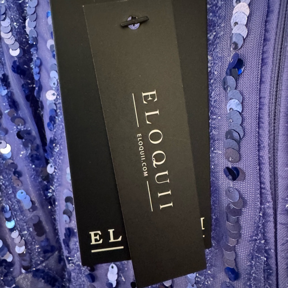 Eloquii Sparkling Purple Sequined Midi Dress - Picture 3 of 12